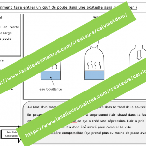 8 expériences de sciences sur l’air + Fiche photocopiable (CE2 & cycle 3)