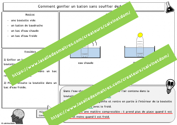 8 expériences de sciences sur l'air + Fiche photocopiable (CE2 & CM