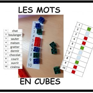 Les mots en cubes
