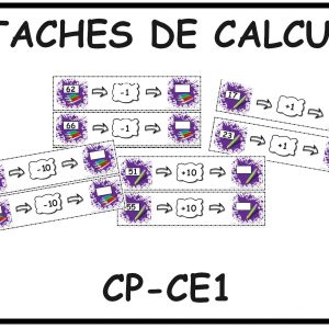 Taches de calcul CP-CE1
