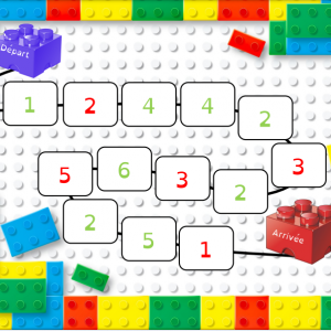 Dénombrer, mémoriser une quantité, avec des légos + jeu de plateau