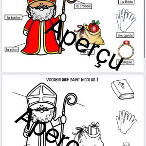 vocabulaire lecture Saint Nicolas