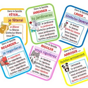 Jeu des 7 familles - Conjugaison futur 1er groupe