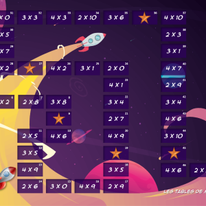 Jeu de plateau – Les tables de multiplication 2, 3, 4 – CE2/CM1/CM2