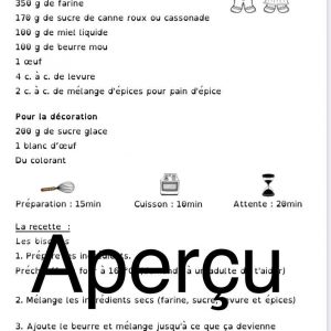 Recette cuisine + activités pédagogiques en lien