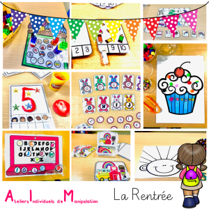 PACK Ateliers de Manipulation Autonome LA RENTREE DES CLASSES