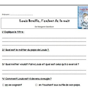questionnaire lecture Louis Braille