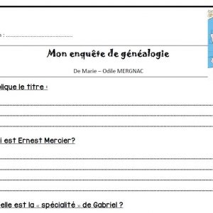 questionnaire mon enquête de généalogie