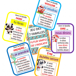 Jeu des 7 familles – conjugaison futur 3ème groupe