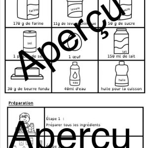 recette Pancakes + exercices