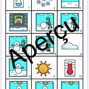 Cycle de vie, histoire du bonhomme de neige