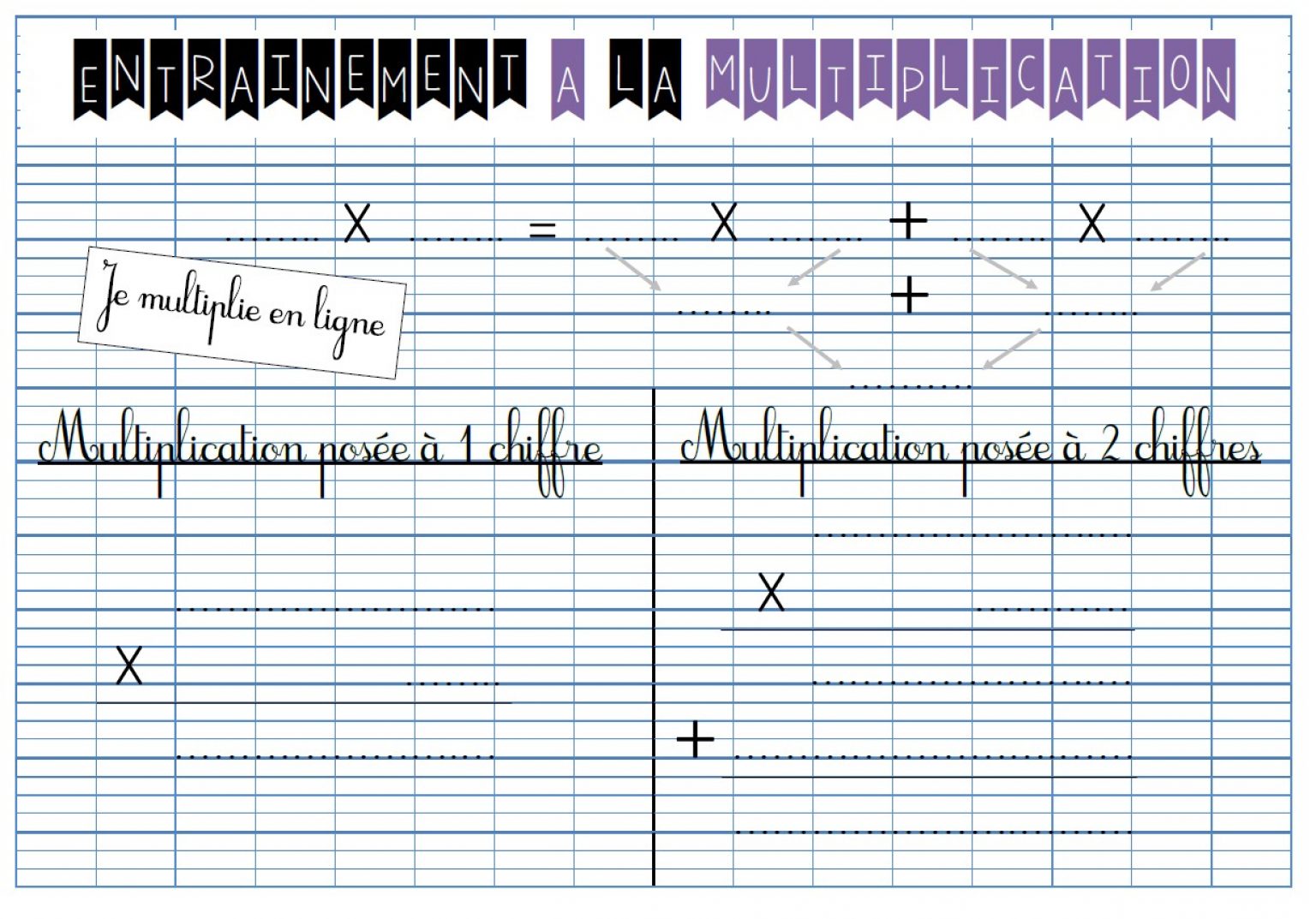 Multiplication Posée Ce2 Exercices à Imprimer www.lasalledesmaitres.com