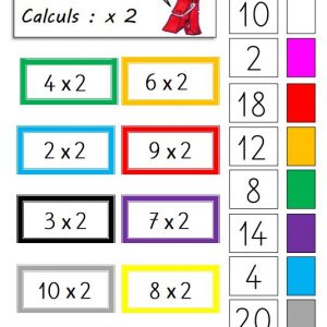 jeu de pinces sur les multiples