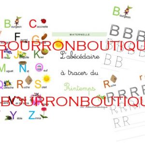 L'abécédaire à tracer du Printemps