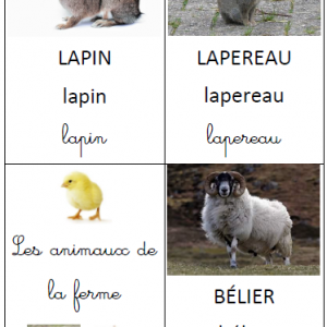 Imagier Les animaux de la ferme