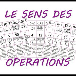 Le sens des opérations CE1 CE2