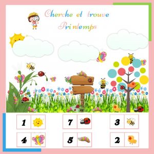 Cherche et trouve - printemps