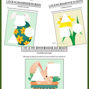 Compléter une image - printemps - Pâques