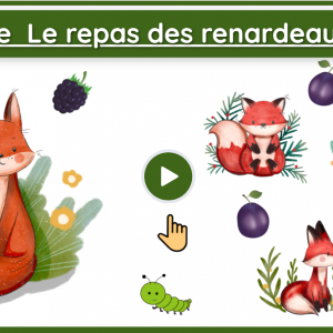 Le repas des renardeaux – jeu numérique interactif