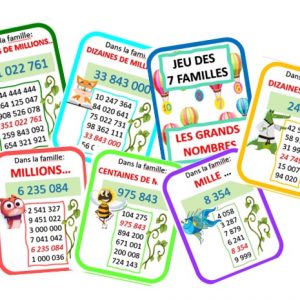 Jeu des 7 familles des grands nombres