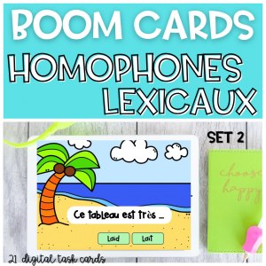 Homophones Lexicaux BOOM CARDS SET 2