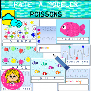 Fichier pâte à modeler POISSONS