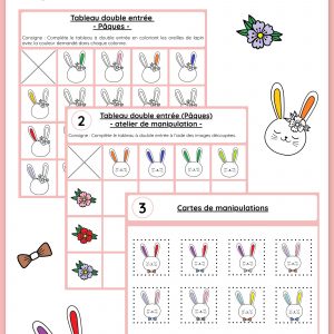 Tableau double entrée (Pâques)