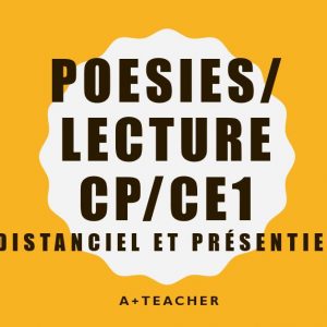 POESIE/LECTURE CP/CE1 Présentiel et distanciel