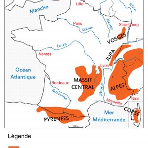 La carte de France