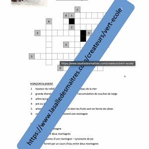 GEOGRAPHIE - VOCABULAIRE (Montagnes, côtes, cours d'eau)