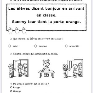 Fichier lecture autonome sur la rentrée