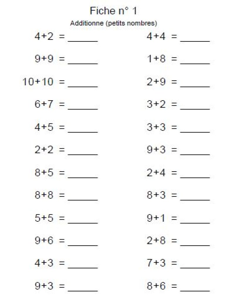 Cahier de 31 fiches de calcul CE1 + corrigé - Mathématiques CE1 - La ...
