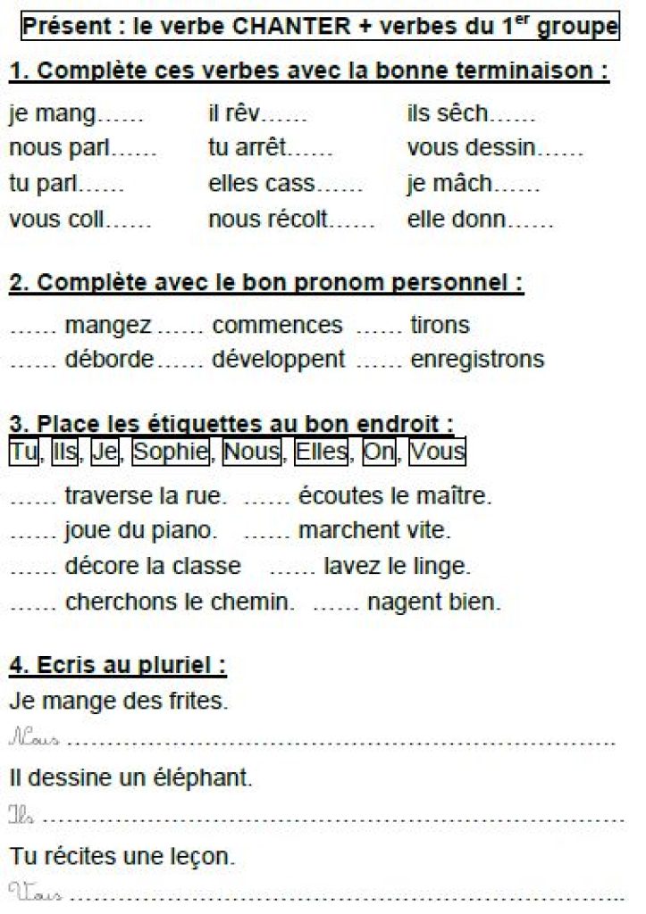 Cahier de conjugaison CE1 + corrigé du cahier - Etude de la Langue CE1 ...