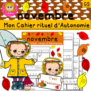 Mon Cahier d’Autonomie Novembre Grande Section