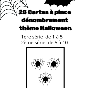 cartes à pinces Halloween
