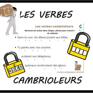 Les verbes cambrioleurs (CE1 CE2)