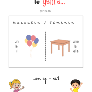 Travailler le genre par le jeu (CP - CE1)