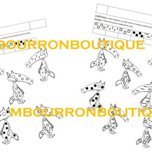 Coloriage codé Loup