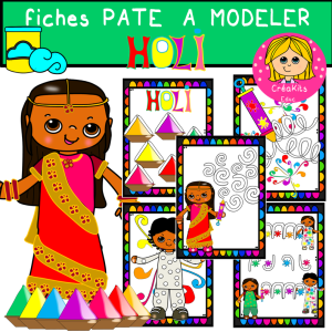 Fichier Pâte à Modeler Holi / Fête des couleurs