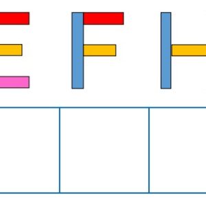 Lettres majuscules pâte à modeler couleur