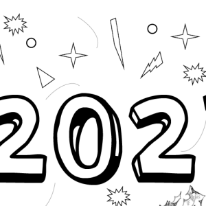 coloriage bonne année + résolutions