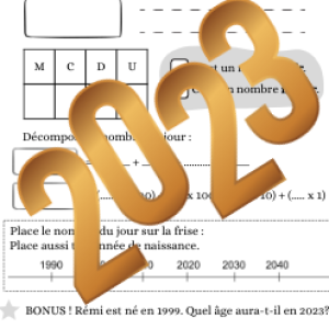 Le nombre du jour est 2023 ! Rituel mathématiques pour la nouvelle année (Cycle 3)
