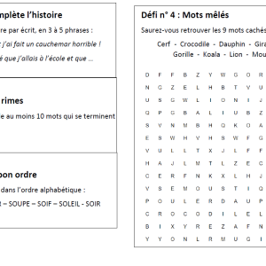 Défis français (CM1-CM2)
