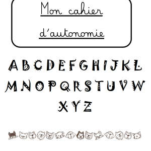 Cahier d'autonomie - GS