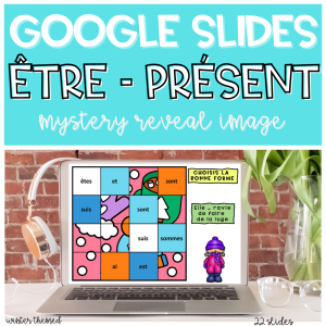 ÊTRE présent indicatif | Jeu Image Cachée GOOGLE SLIDES