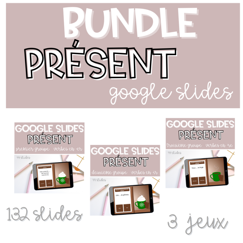 ENSEMBLE Présent indicatif GOOGLE SLIDES - Autonomie, Etude de la ...