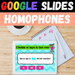 GOOGLE SLIDES Homophones Homonymes A À AS