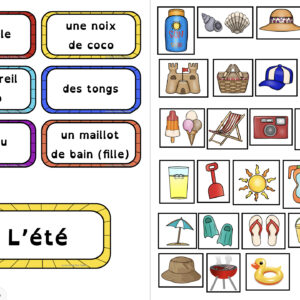 Mur de mots, vocabulaire + cadeau