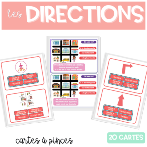 Directions En ville | Cartes à tâches (Copie)
