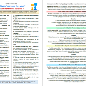 Test de personnalité FLE : Quel type d’apprenant êtes-vous ? Comment mieux travailler ?